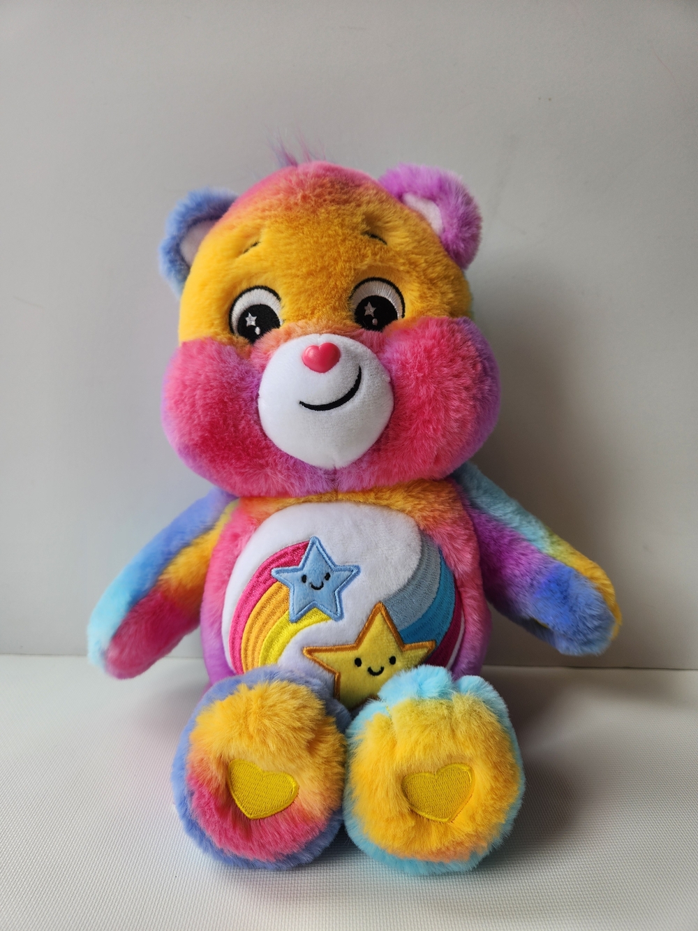 Care Bears Dare To Care Bear 14" Rainbow Plush With Stars Colourful